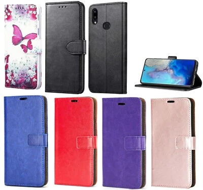 For Samsung A20e Phone Cover Premium Slim Leather Flip Card Wallet Book Case