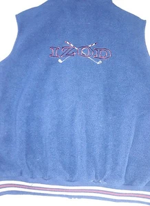 Vintage Izod Fleece Zip Up Vest XL - Picture 1 of 3