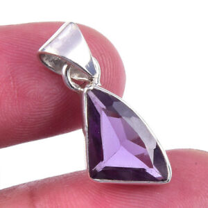 Natural Alexandrite 925 Solid Sterling Silver Gift Jewelry Pendant 1'' m153