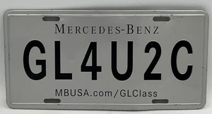 Werbe 2006 Mercedes-Benz Kennzeichen GL4U2C GLC GL C Klasse Metall Promo  - Bild 1 von 4
