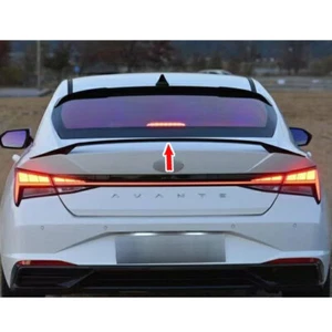 Painted Black For Hyundai CN7 Elantra Avante 7th Sedan NEW Trunk Spoiler 2021 - Picture 1 of 4
