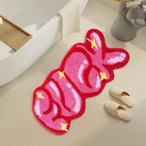 Pink Cute Bathroom Rugs Non Slip Extra Soft Funky Funny Bath Mat For Bathroom... - Picture 1 of 8