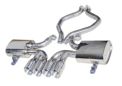 For 97-04 Chevy Corvette C5/Z06 5.7L LS V8 Dual 4" Tip Muffler Catback Exhaust - Image 1 of 4