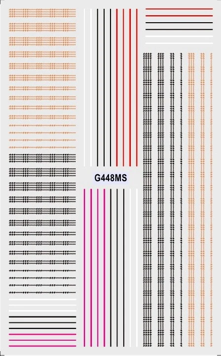 Calcomanías de uñas con patrón escocés de tartán con lunares calcomanías de uñas con líneas a rayas a cuadros Foto 1 de 1