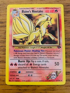 Blaine's Ninetales (21/132) Raro Gimnasio Juego de Desafío ¡Tarjeta de Pokémon! ¡P&P GRATIS! - Imagen 1 de 14