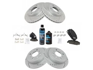 Front and Rear Brake Pad and Rotor Kit For 1993-1997 Honda Civic del Sol WM592HH - Picture 1 of 1