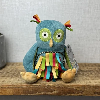 Jellycat Carnival Owl Rattle Sensory Soft Toy - Bright Owl Baby Soft Toy Rattle - Image 1 of 4