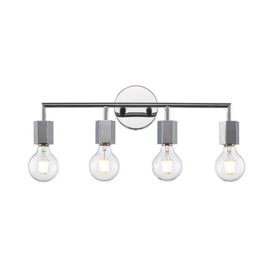 Trans Globe Lighting 22234 Placerville 4 Light 22"W Bathroom - Chrome - Image 1 of 4