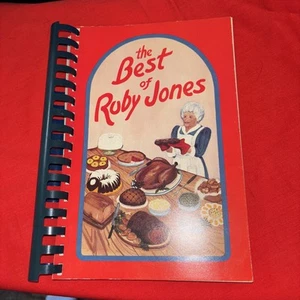THE BEST OF RUBY JONES Kochbuch Jones Cafe Pine Bluff Arkansas 1988 SC Ruby Sign - Bild 1 von 4
