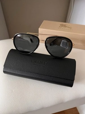 Gafas de sol BURBERRY doradas/grises POLARIZADAS "OLIVER" BE3125 101781 59 ¡NUEVAS EN CAJA! Foto 1 de 4