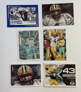 (6) Lotto carte calcio Brett Favre Green Bay Packers  - Foto 1 di 2