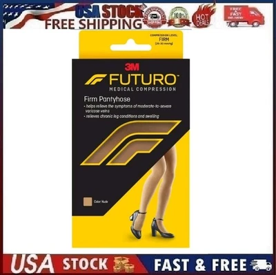 NEW Futuro 3M Compression Pantyhose, Nude, Plus Size - Image 1 of 4