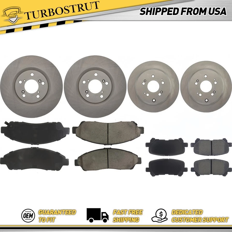 Kit de frenos y rotores F&R para Acura MDX ZDX, Honda Pilot garantía de por vida Foto 1 de 2