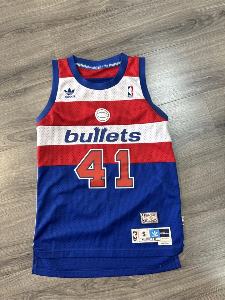 WES UNSELD Adidas Hardwood Classics 1977-78 Washington Bullets Jersey Size Small - Image 1 of 4
