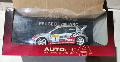 AutoArt 1/18 标致 206 WRC 2001 Monte Carlo Marcus Gronholm Timmo Rautianen  — 第 1/4 张图片