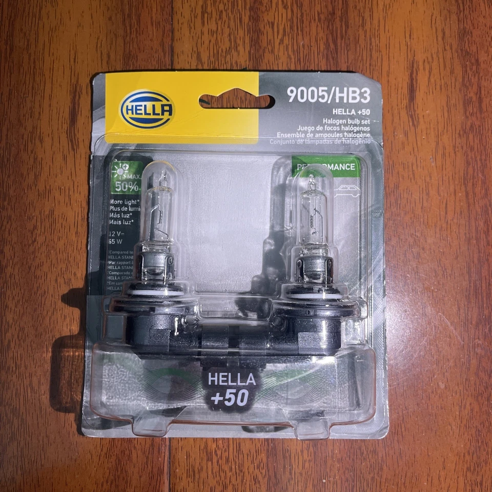 Bombilla de rendimiento HELLA 9005 HB3Twin Blister (12V 65W), paquete de 2 Foto 1 de 1