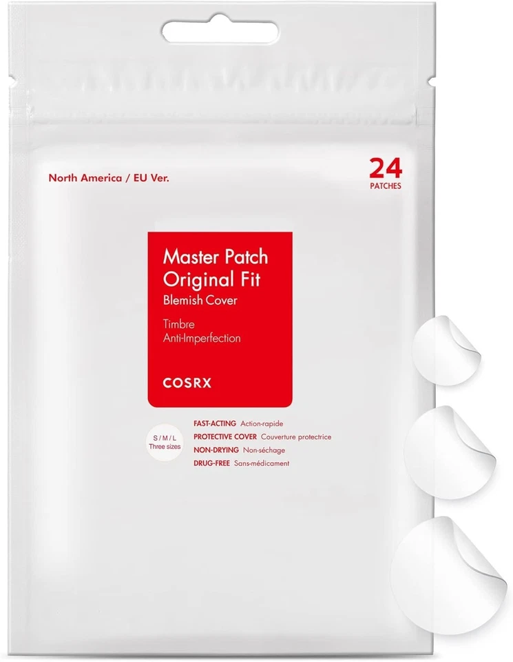 COSRX Acne Pimple Patch Hydrocolloid Original  3 Sizes Spot Stickers 72ct - Image 1 of 1