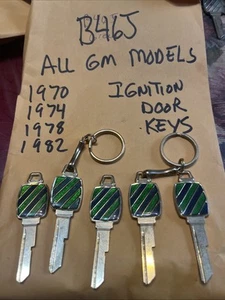 GM NOS Original Dealer Stock Key Chevy Olds Pontiac Cadillac 1970 1974 1978 1982 - Picture 1 of 5