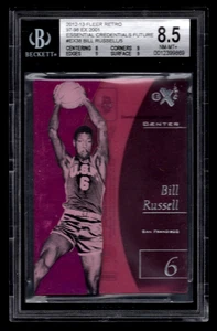 BILL RUSSELL 2012 FLEER RETRO 1997 EX 2001 ESSENTIAL CREDENTIALS FUTURE BGS 8.5 - Picture 1 of 3