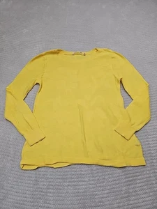 Weiche Umrandung Pullover Damen groß gelb leicht Blumenmuster - Bild 1 von 8