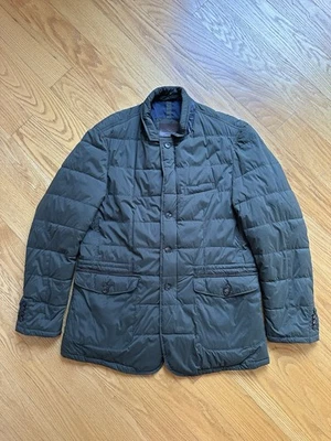 Chaqueta Larga Massimo Dutti Para Hombre Cremallera/Botón Cintura Ajustable Verde Talla XL Foto 1 de 4