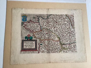 Rare 1589 Map of France By German Cartographer Matthias Quad - Picture 1 of 14