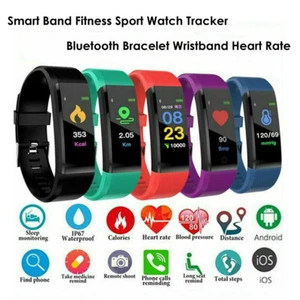 Smart Watch Heart Rate Bracelet Tracker Smart Fitness Sport Bluetooth Wristband - Picture 1 of 17