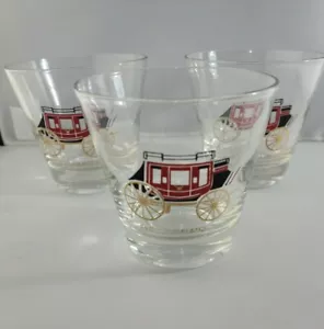 3er Set Wells Fargo Rocks Glas Whiskyglas Becher bunt - Bild 1 von 8