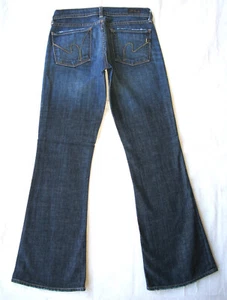 Citizens of Humanity Ingrid Low Flare Jeans Wm Gr. 27 dunkelblau distressed L30,5 - Bild 1 von 9