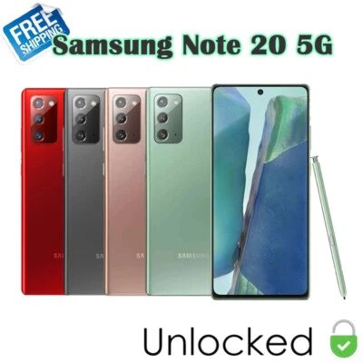 Samsung Galaxy Note 20 5G SM-N981U 8+128GB Fully Unlocked Smartphone Single SIM - Image 1 of 4