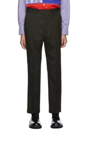 Junya Watanabe AW19 Trousers Brown Hopsack Wool, size Small - BNWT, RRP £585 - Picture 1 of 17