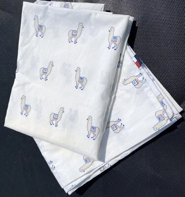 2pc Tommy Hilfiger Alpacas Cotton Pillowcases Standard VGUC - Image 1 of 4