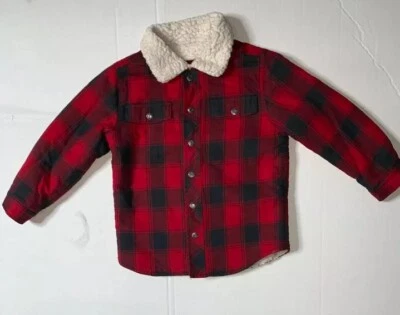 Preowned- Gap Kids Fleece Collard Button Front Jacket Boys (Size 4 Years) - Image 1 of 4