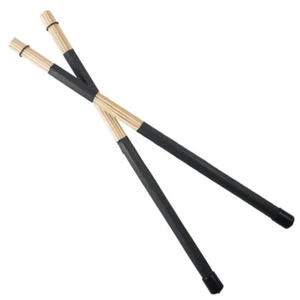 19 Dowels Black Pro Hot Rods Drum Sticks Professional Bamboo Drumsticks Brushes - Picture 1 of 5