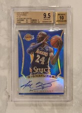 2013 Select Signatures Kobe Bryant AUTO BLUE PRIZM /20 #9 BGS 9.5 GEM MINT SSP