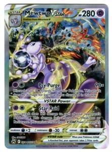 Pokemon Mewtwo VSTAR Ultra Rare Galarian Gallery Crown Zenith GG/GG70 NM - Picture 1 of 2