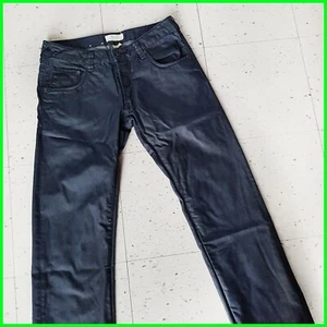 sz 33 H&M Fitted waist Straight Leg BRAGG 33 x 32 Dark Blue - Picture 1 of 8