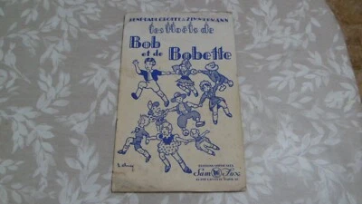 Ancien livre Les Noëls de Bob et Bobette chansons partitions Groffe Zimmermann - Photo 1/4