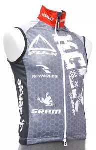 Verge KCCX Cycling Vest Men XS Red Grey SRAM CX Road Bike MTB Cyclocross Race - Picture 1 of 2