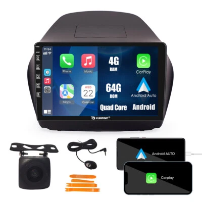 Carplay Android Car Stereo For Hyundai Tucson IX35 20-15 Radio GPS Navi BT 4+64G - Image 1 of 4