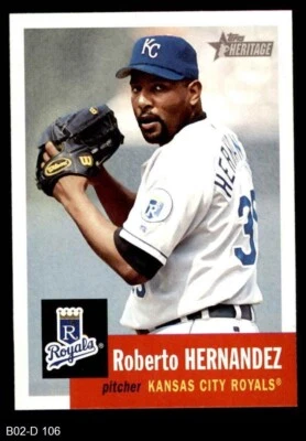 2002 Topps Heritage #106 Roberto Hernandez Royals 8 - NM/MT - Image 1 of 2