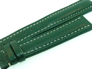Breitling Band 19mm green verde Calf Strap IB19-13   - Picture 1 of 7
