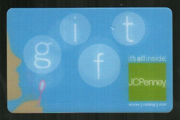 JCPENNEY Blowing Soap Bubbles ( 2004 ) Lenticular Gift Card ( $0 ) - Image 1 of 1