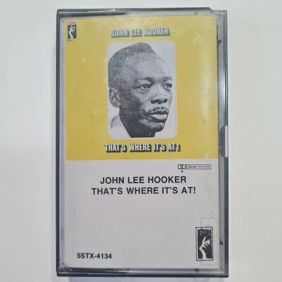 VINTAGE John Lee Hooker Cassette Tape That's Where It's At Delta Blues USA 80's Foto 1 de 4