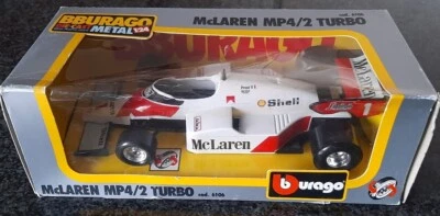 BBURAGO, McLAREN MP4/2 TURBO F1, scala 1/24, SUPERMINT IN BOX cod.6106 - Immagine 1 di 2
