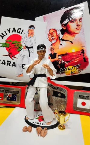 MIL MASCARAS  KARATE KID FIGURE  COBRA KAI WRESTLING MEXICO LEGEND  Lucha Libre Cover