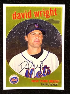 2008 Topps Heritage David Wright #C40 Chrome 1129/1959 !!! NEW YORK METS - Picture 1 of 2