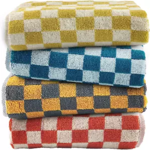 Hand Towels for Bathroom Set of 4 Hand Towels for Kitchen 100% Cotton - Picture 1 of 10
