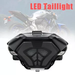 LED Taillight Brake Turn Signal For YAMAHA MT-07 FZ-07 MT-03 MT-25 MTN250 YZF R3 - Picture 1 of 12