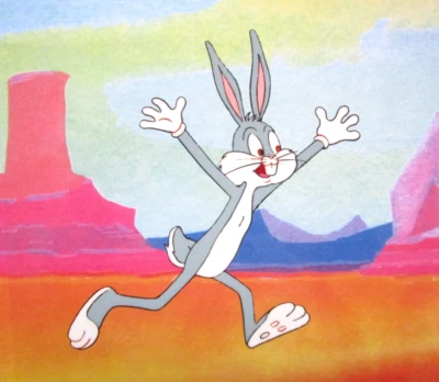 1979 BUGS BUNNY Warner Brothers ORIGINAL ANIMATION PRODUCTION drawing CEL rabbit - Image 1 of 4